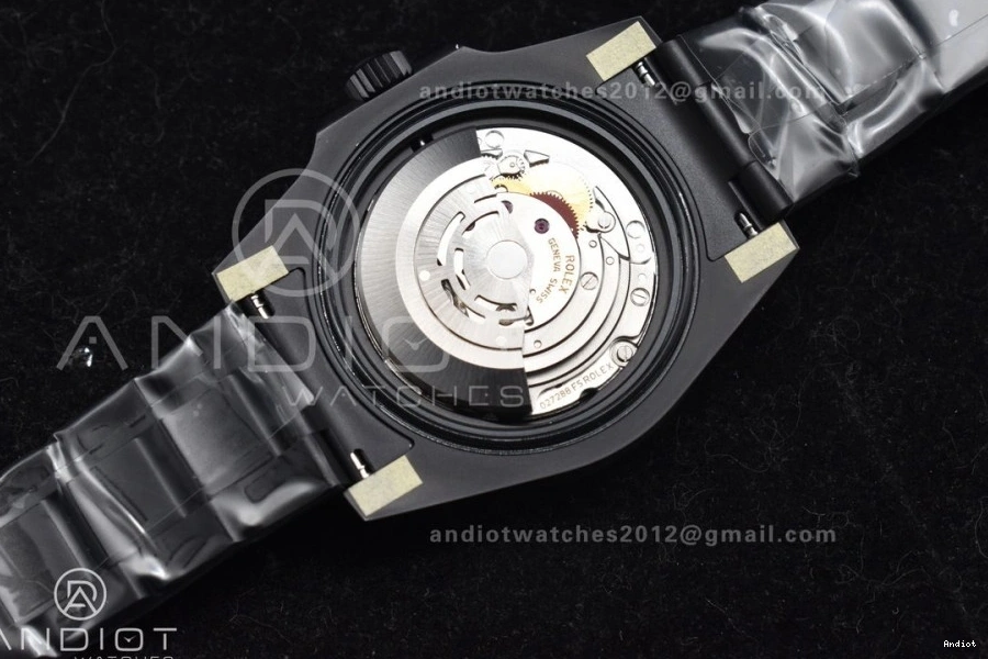 Sandblasted DIW Bracelet Dial Best Edition DLC on VS3135 Blue Submariner VSF 1:1 DLC Black 0117